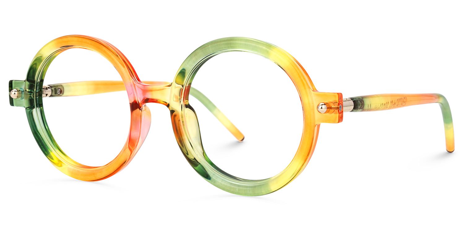 Rahman Round Multicolor Glasses | ZEELOOL UK1
