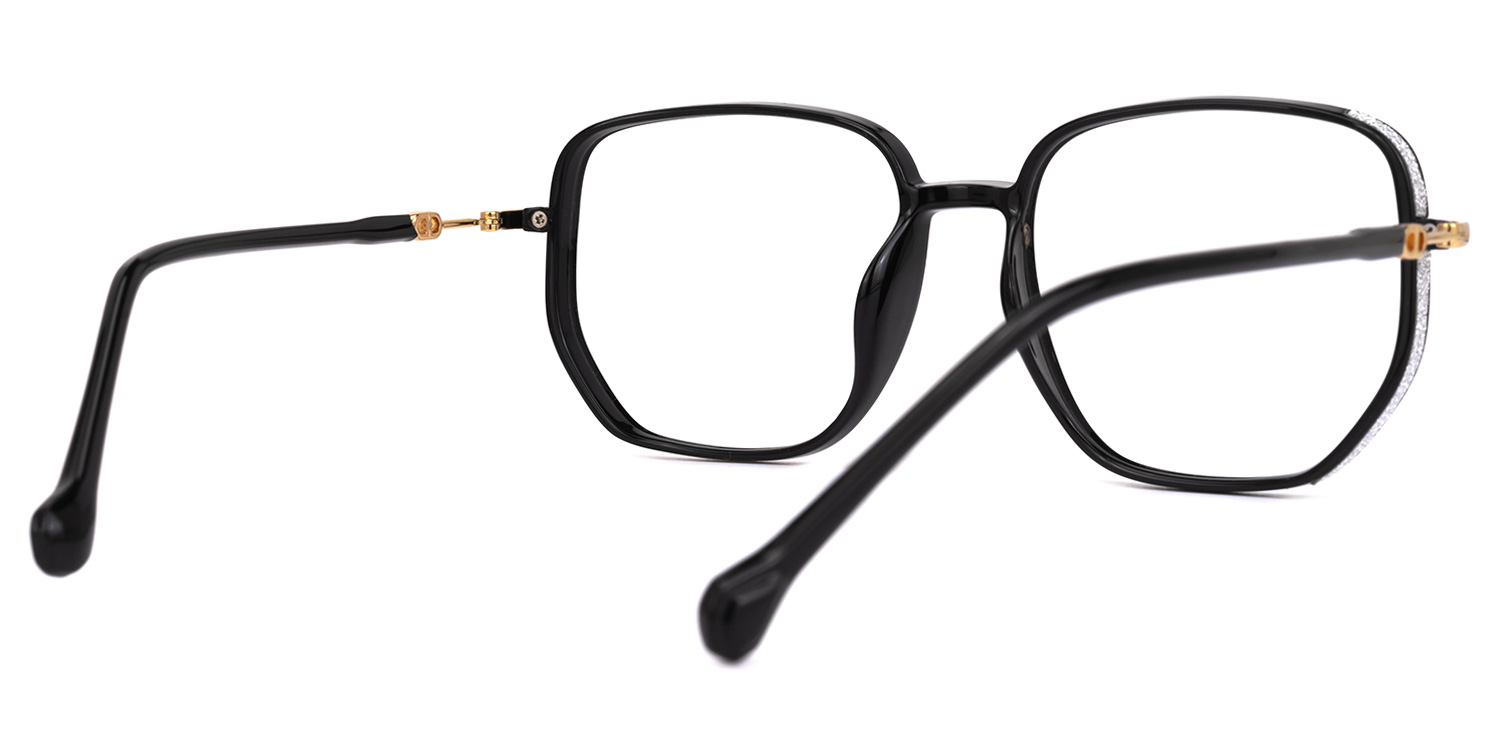 Joana Geometric Black Glasses3