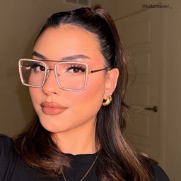 Diva Square Gold Glasses9