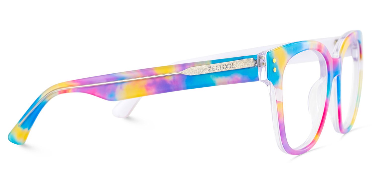 Dante Eyeglasses in Square Multicolor Frame | Zeelool4