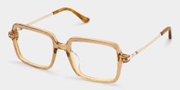 Asher Brown Rectangle Glasses2