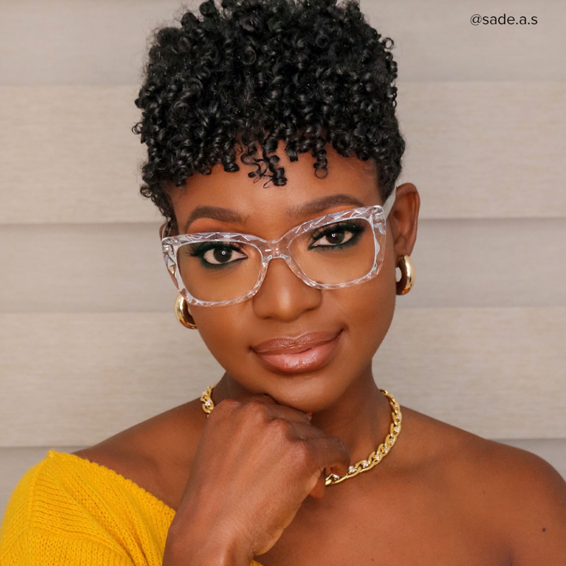 Edna Cateye Clear Frame Glasses | ZEELOOL UK5