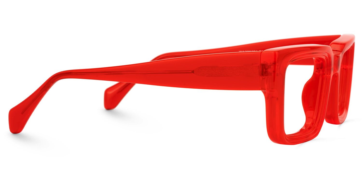 Glaucia Square Red Glasses | ZEELOOL UK2