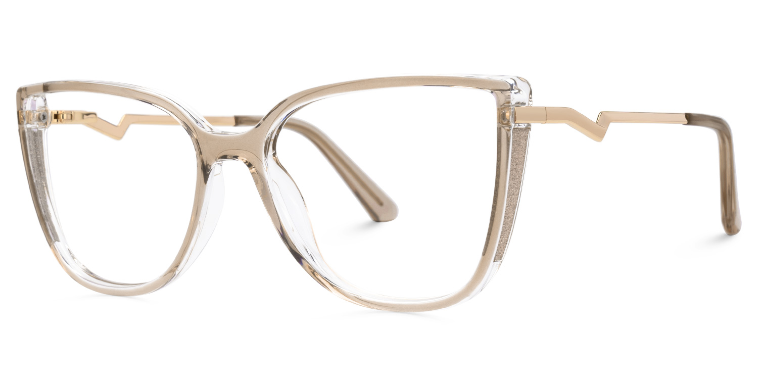 Spring hinges Celisa Eyeglasses, Celisa Two-Tone Glasses -Zeelool1