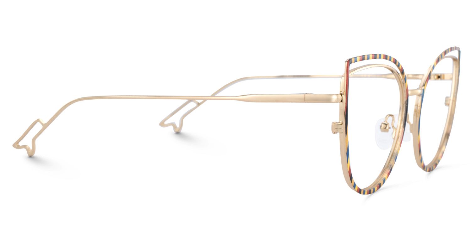 Spivey Cateye Metal Full Frame Eyeglasses | ZEELOOL UK4