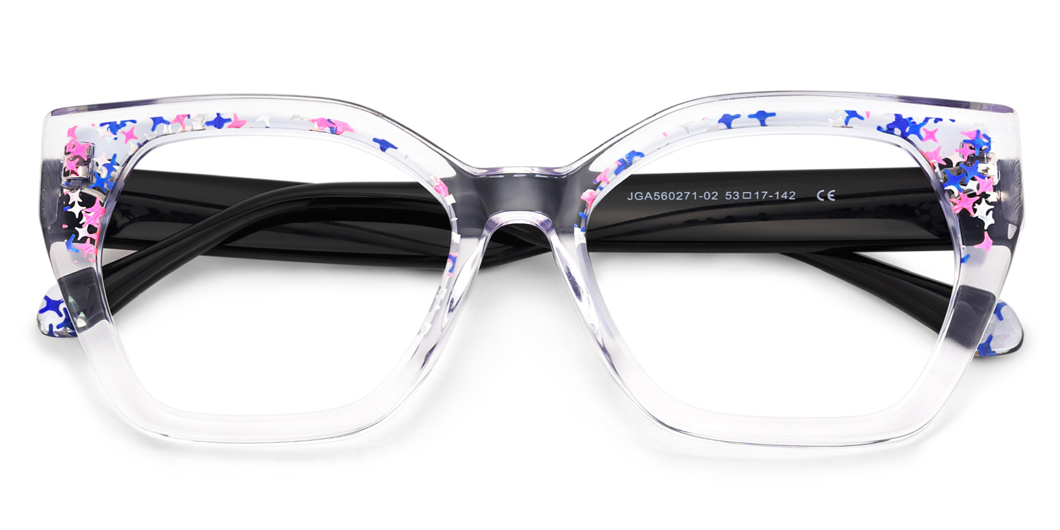 Butterfly Spectacle Frames With Crystal Color2
