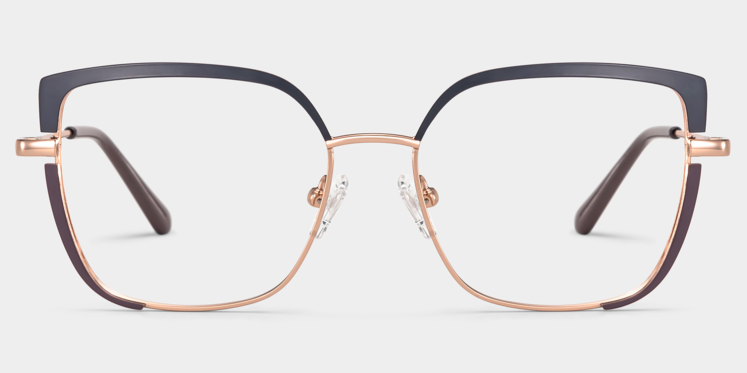 Grasso Square Two-Tone Eyeglasses & Metal Frames0