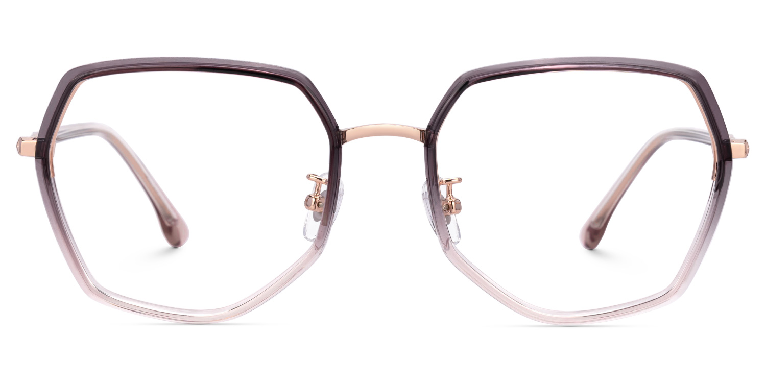 Kendra Geometric Acetate Full Frame Eyeglasses | ZEELOOL UK0