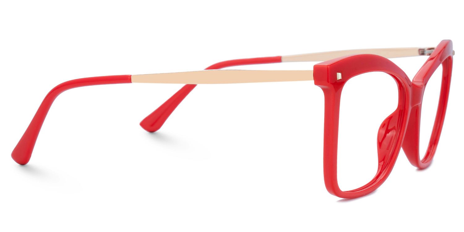 Isaebella Butterfly Red Eyeglasses and Thin Frames2