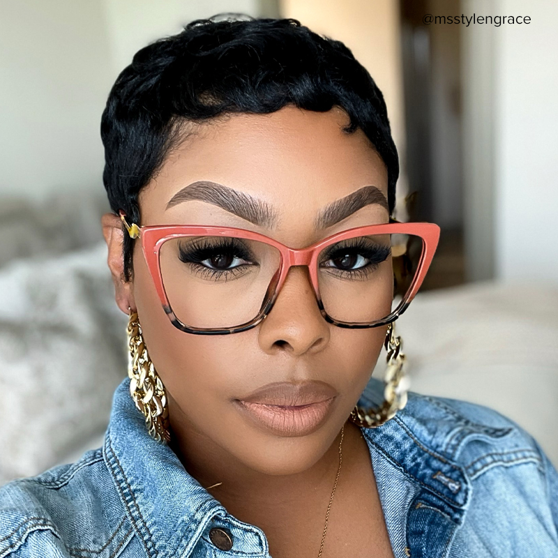 ZEELOOL Awilda Cateye Red Glasses
