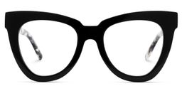Yaser Cateye Black Glasses1