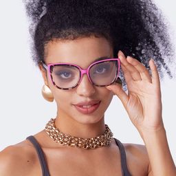 Fenn Cateye Pink Tortoise Glasses5