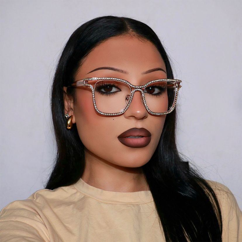 Shine Square Gold Glasses