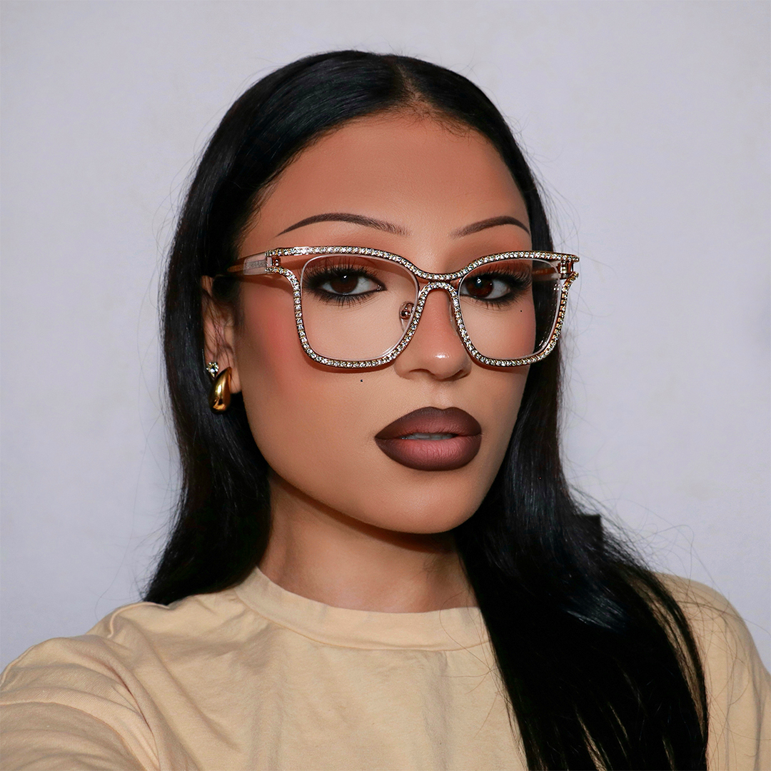 Shine Square Gold Glasses