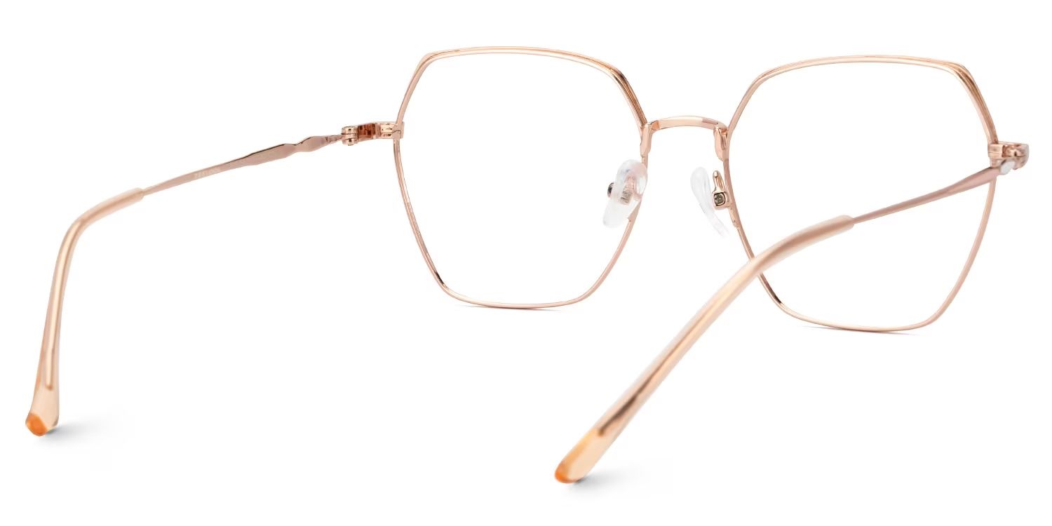 Marlon Geometric Two-Tone Full-Rim Glasses | ZEELOOL UK3