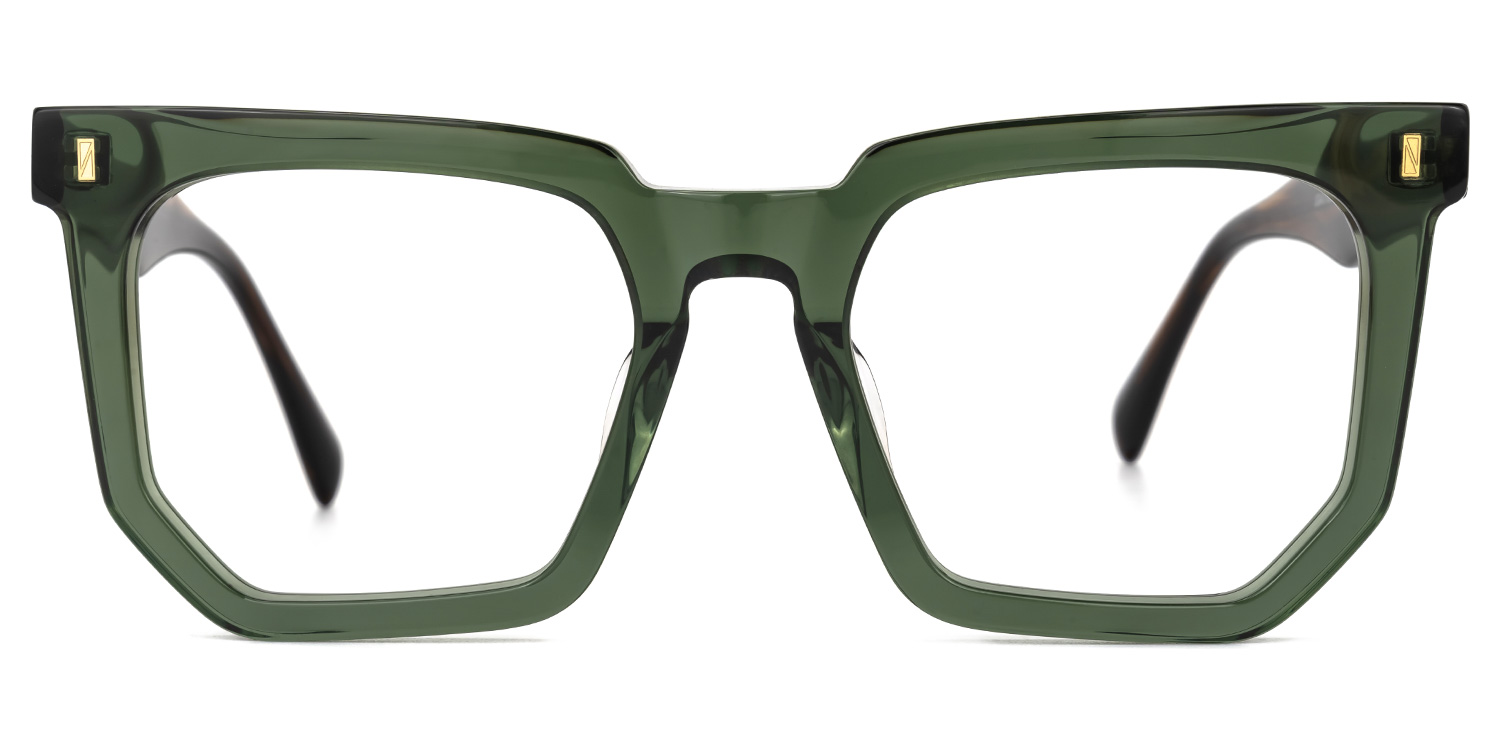 Destiny Square Green Glasses0