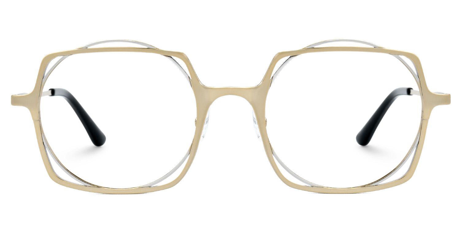 Modebe18k Gold Glasses in Square Full-Frame  | ZEELOOL UK0