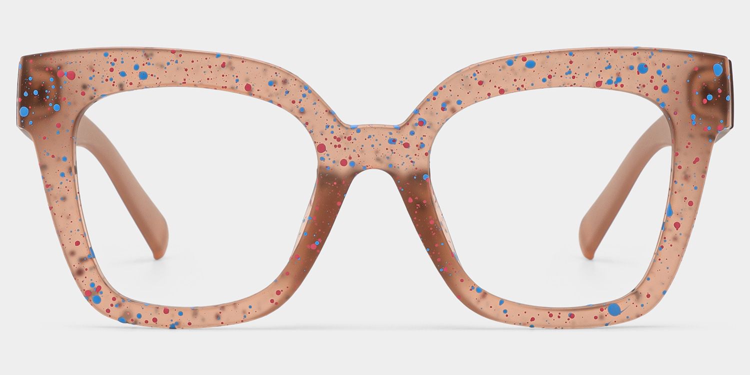 Malcolm Large Square Nerdy Glasses with Matte Brown1