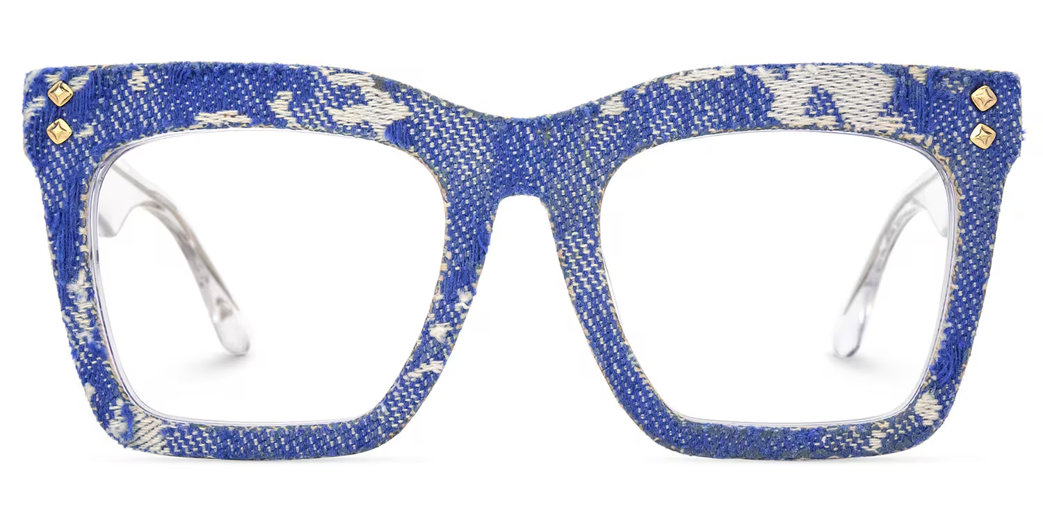 Navy Blue Eyeglass Frames With Square1