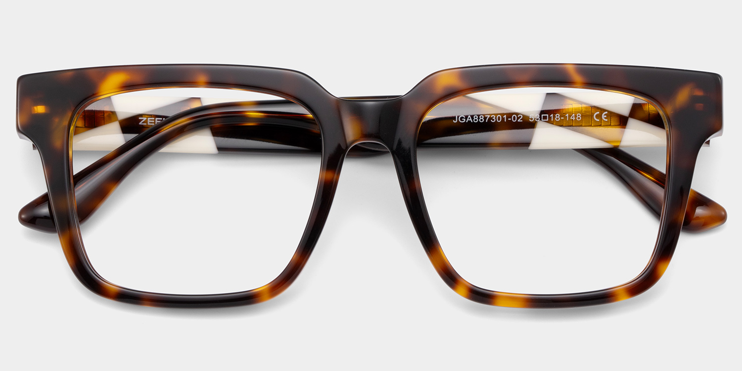 Harriet Square Tortoise Glasses2