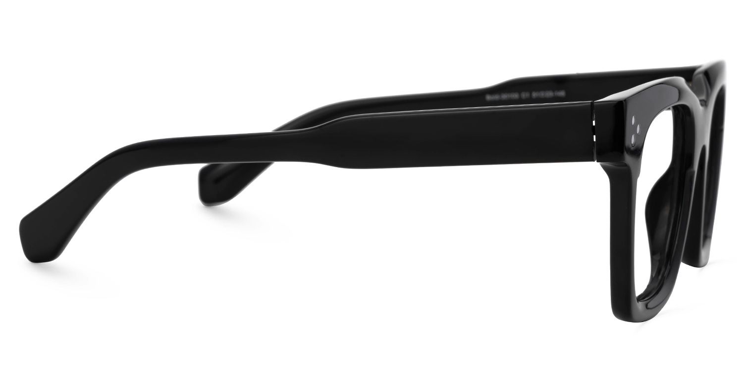 Diagne Square Black Full Frame Glasses | ZEELOOL UK2