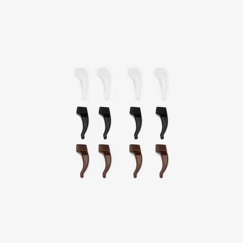 Non-Slip Ear Grip Accessories For Glasses in Black-White Color3