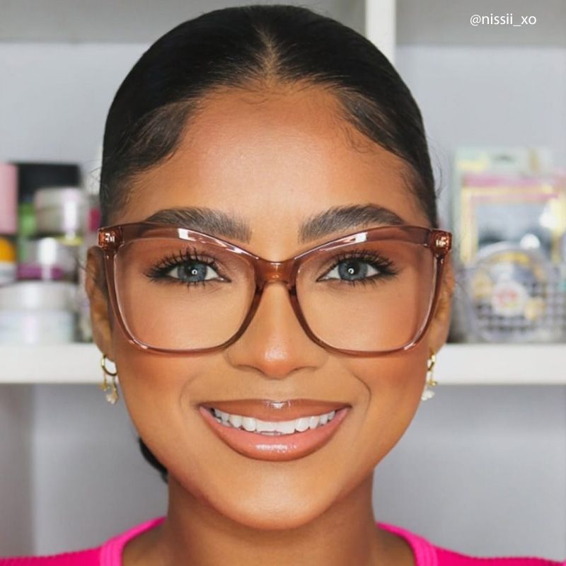 Isaebella Butterfly Beige Frame Glasses | Zeelool8