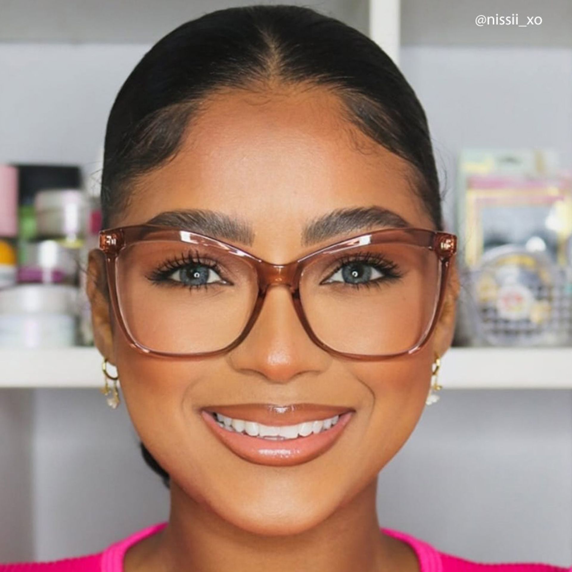 Isaebella Butterfly Beige Frame Glasses | Zeelool8