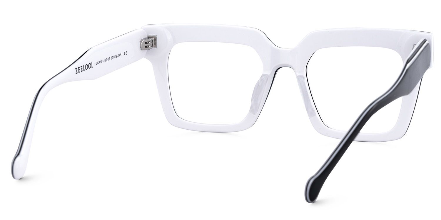 Square Black Eyeglasses - Gilberto Acetate Frame Glasses3