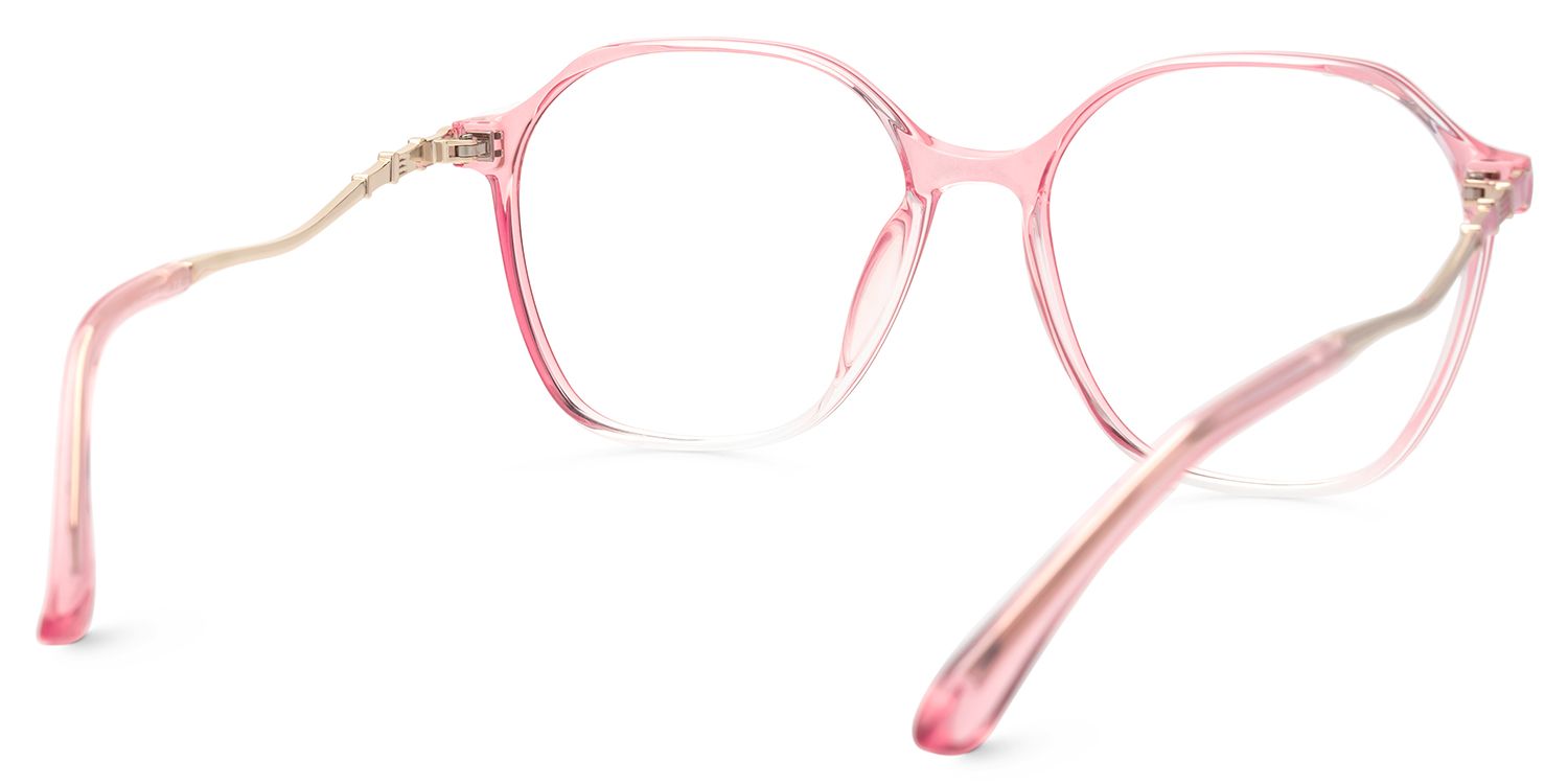 Lekesha Thin Geometric Pink Glasses For Sale  | ZEELOOL UK3