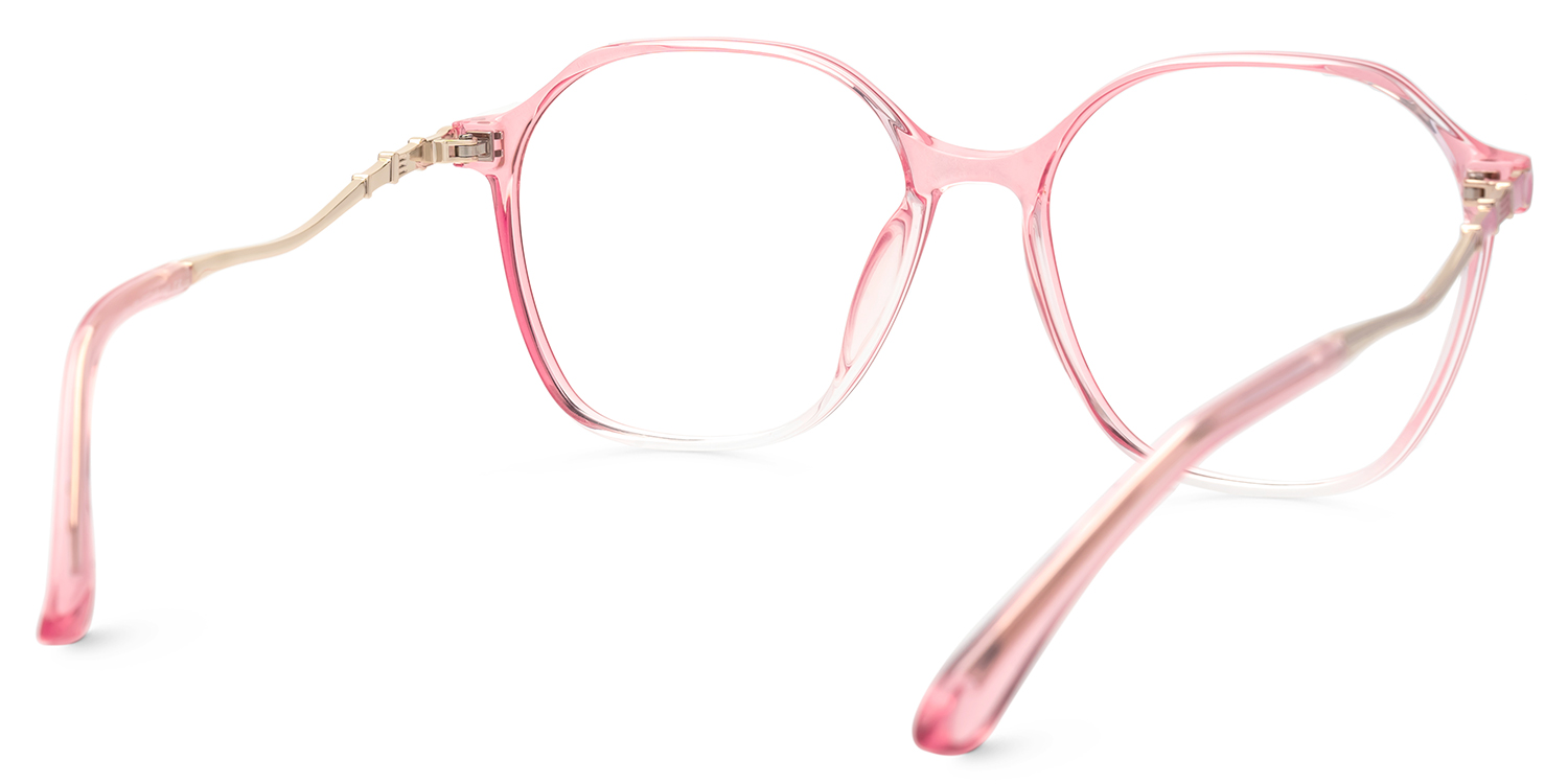 Lekesha Thin Geometric Pink Glasses For Sale  | ZEELOOL UK3