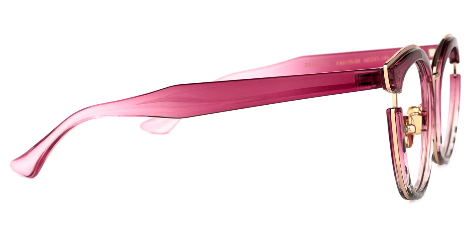 Laraine Cat Eye Red Tortoise Glasses | ZEELOOL UK2