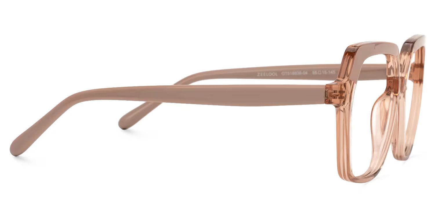 Norah Geometric Beige EyeGlasses and Glasses Frames3