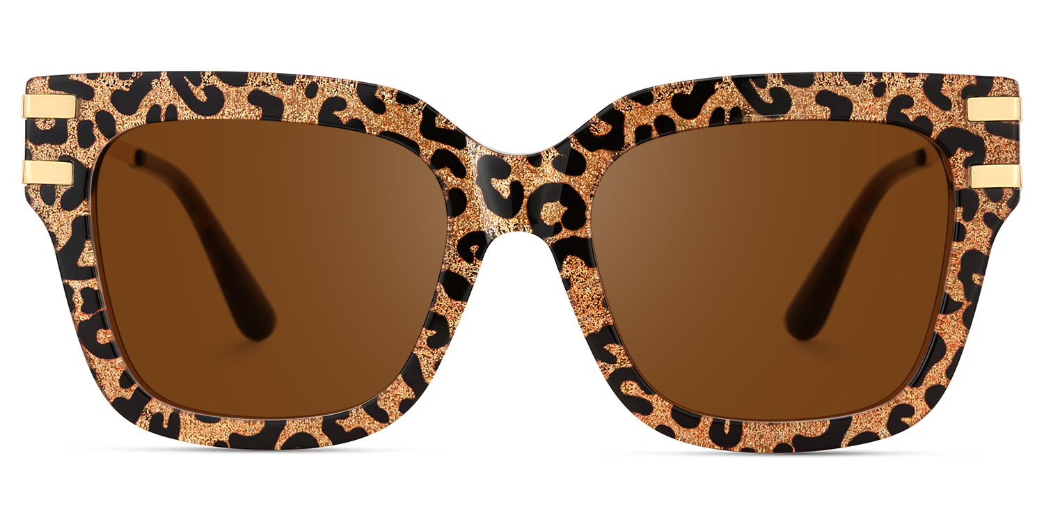 Lidia Square Leopard Sunglasses good-img