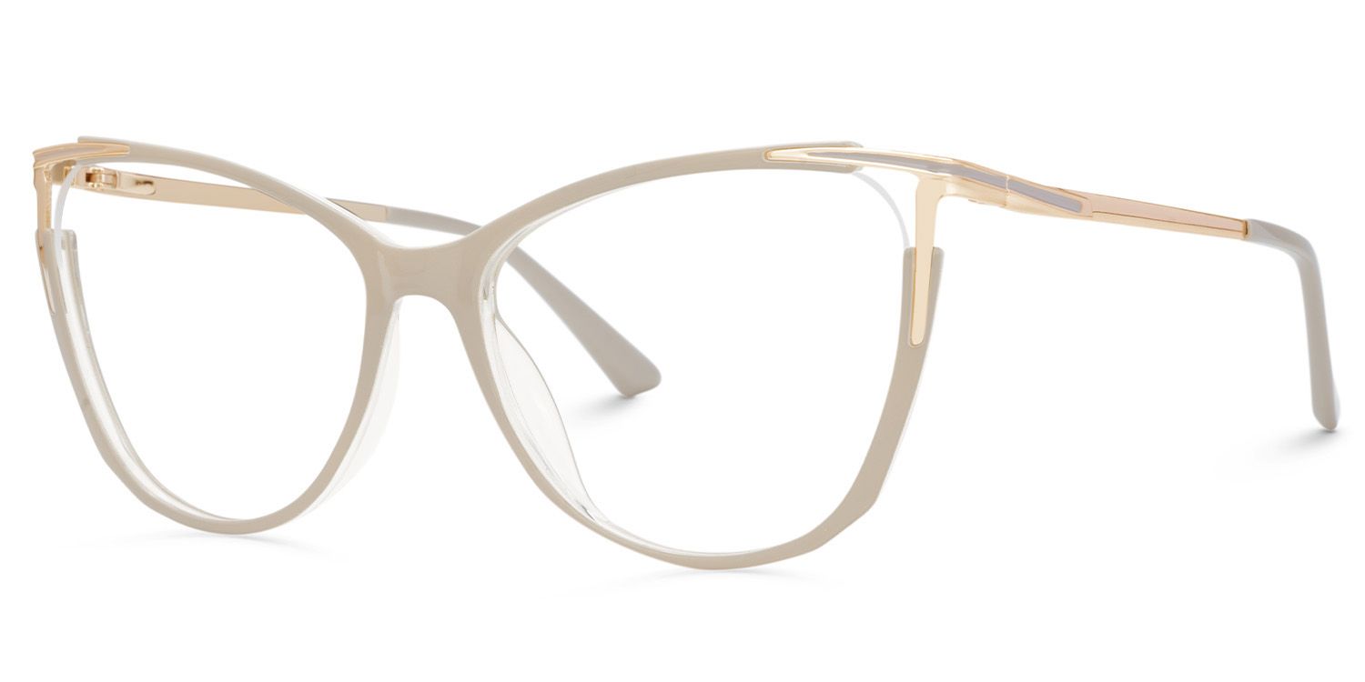 Yomary Cateye Khaki EyeGlasses | ZEELOOL UK2