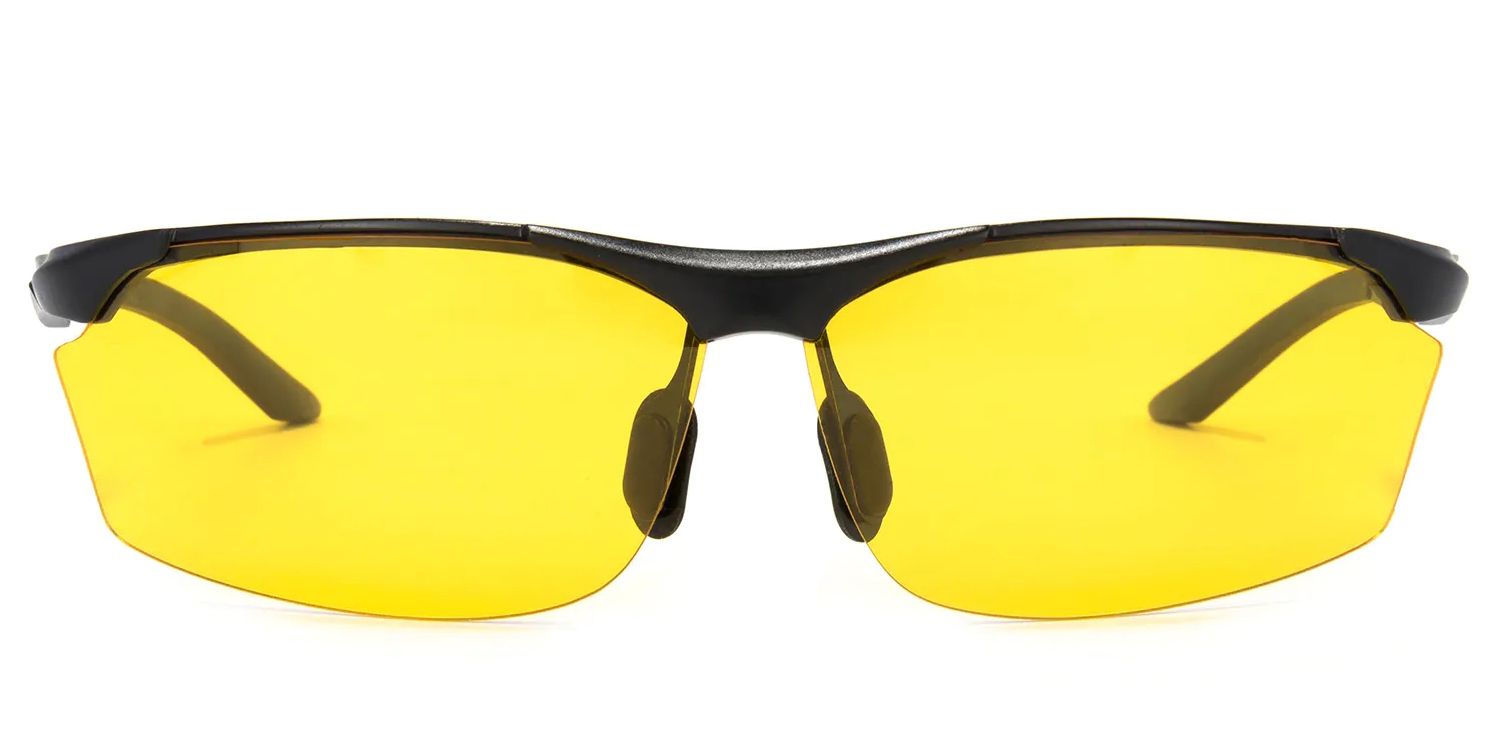 Godfrey Rectangle Yellow Lenses Cycling Goggles | ZEELOOL UK0