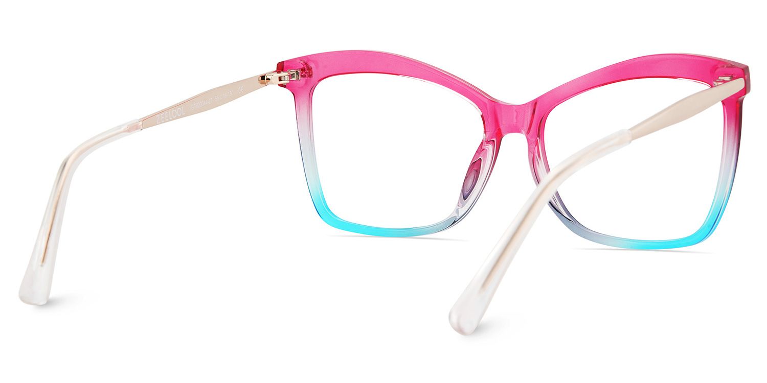 Pink-Blue Color Eyeglasses for Isaebella Frame Glasses | ZEELOOL UK4