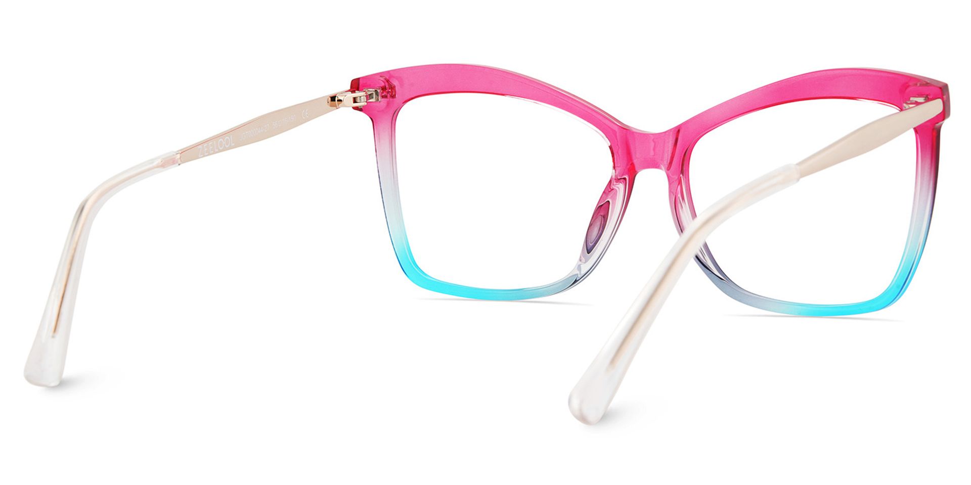 Pink-Blue Color Eyeglasses for Isaebella Frame Glasses | ZEELOOL UK4