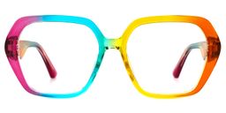 Lebron Geometric Colorful Glasses0