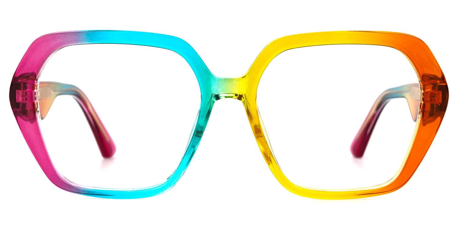 Lebron Geometric Colorful Glasses0
