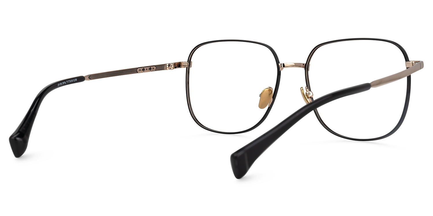 Rashida Square Black Glasses3