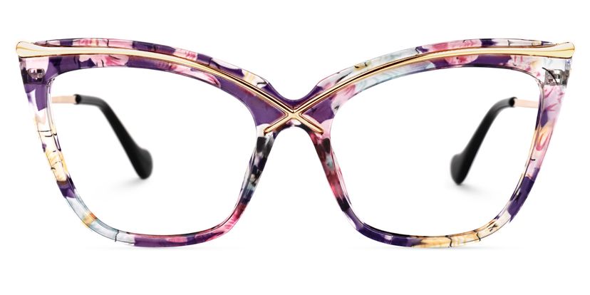 Winston Butterfly Purple-Floral Glasses