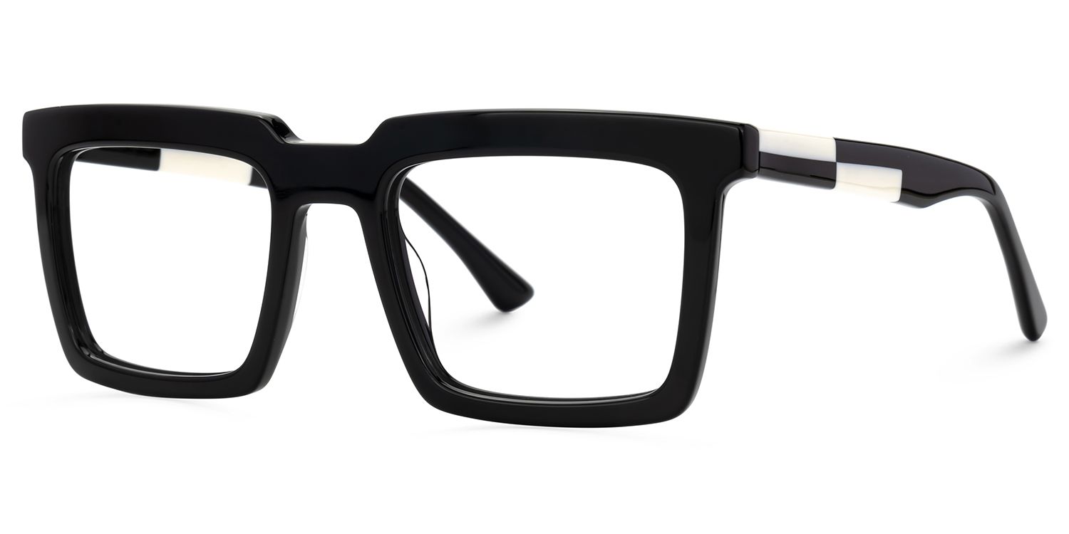 Leblanc Square Black Fashion Glasses For Men | ZEELOOL UK2