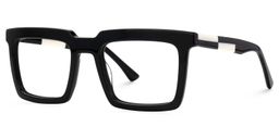 Leblanc Rectangle Black Glasses2