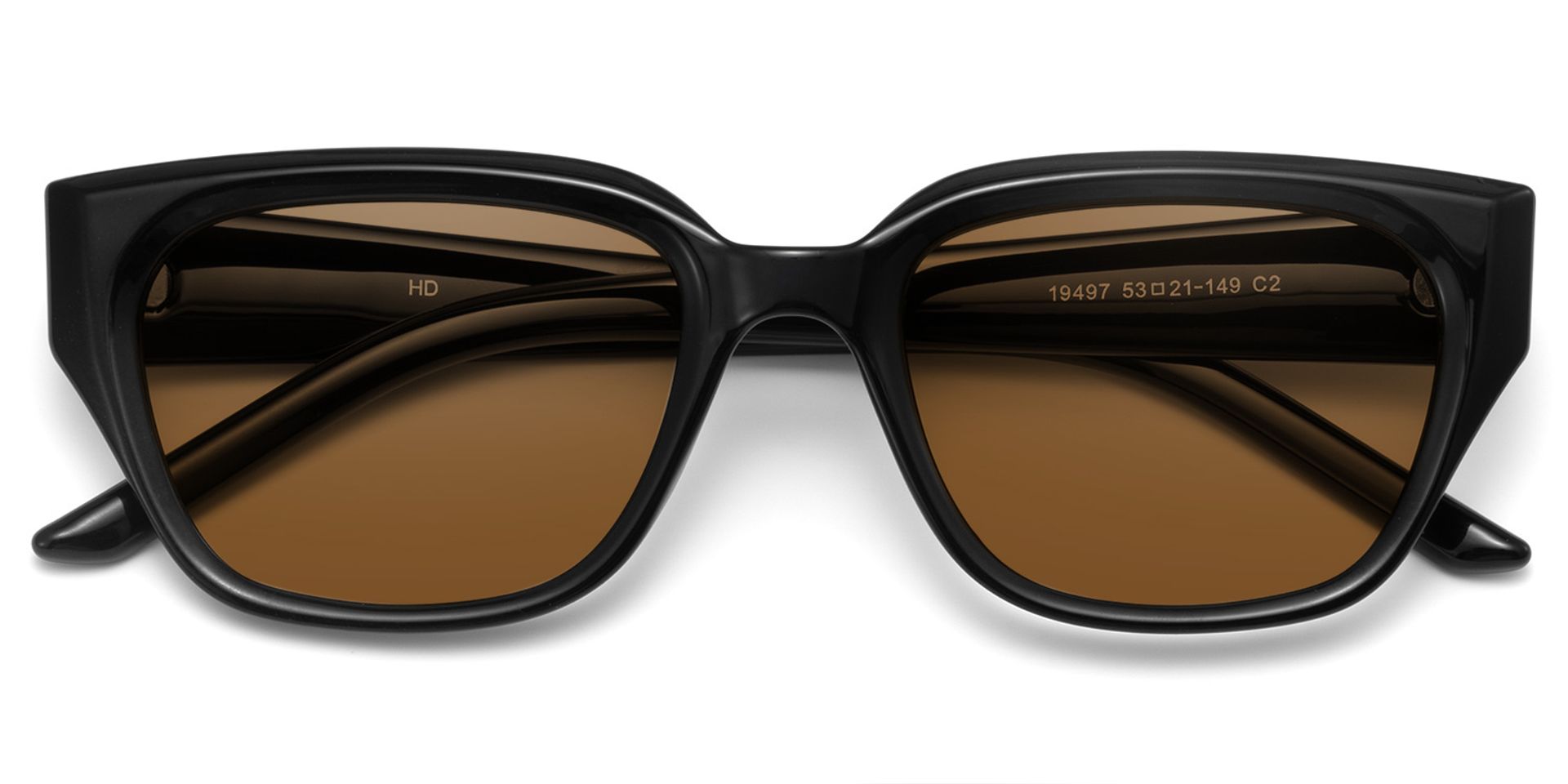 Serene Black Clear Cat eye Polarized Sunglasses Online | ZEELOOL UK1