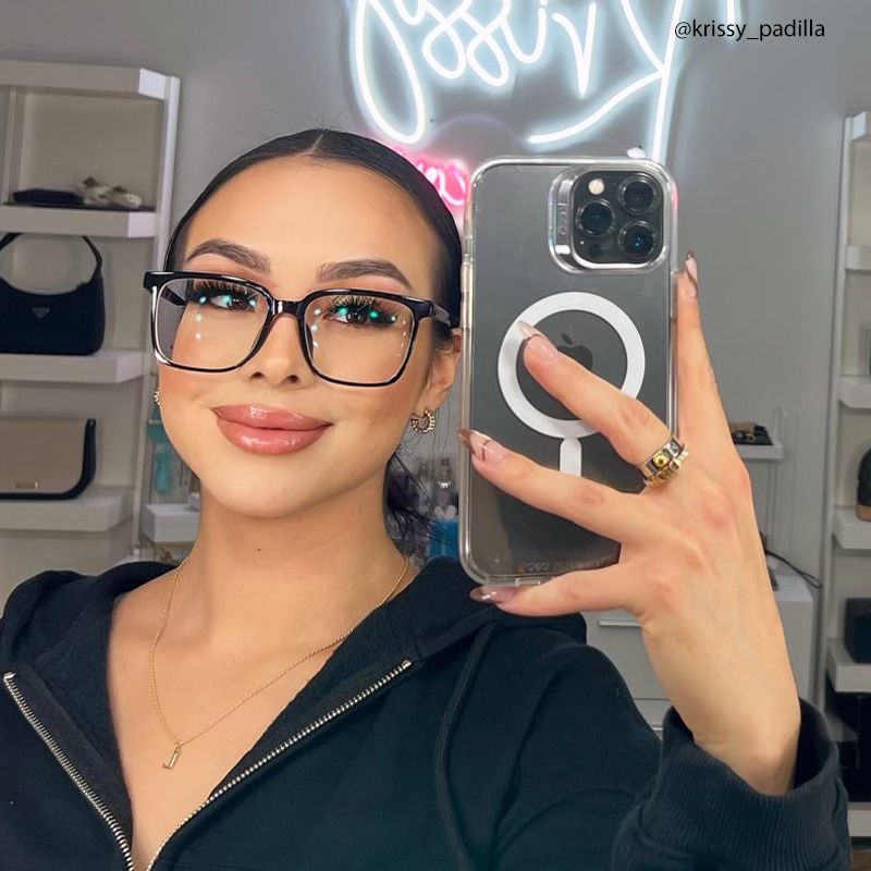 Contreras Square Black Glasses | ZEELOOL UK5