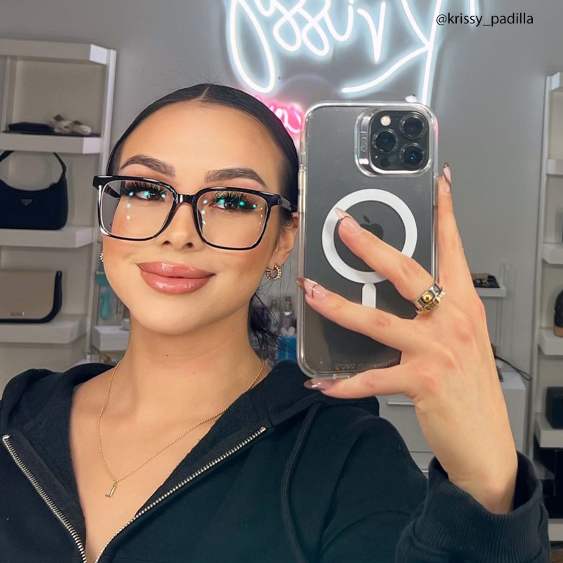 Contreras Square Black Glasses | ZEELOOL UK5