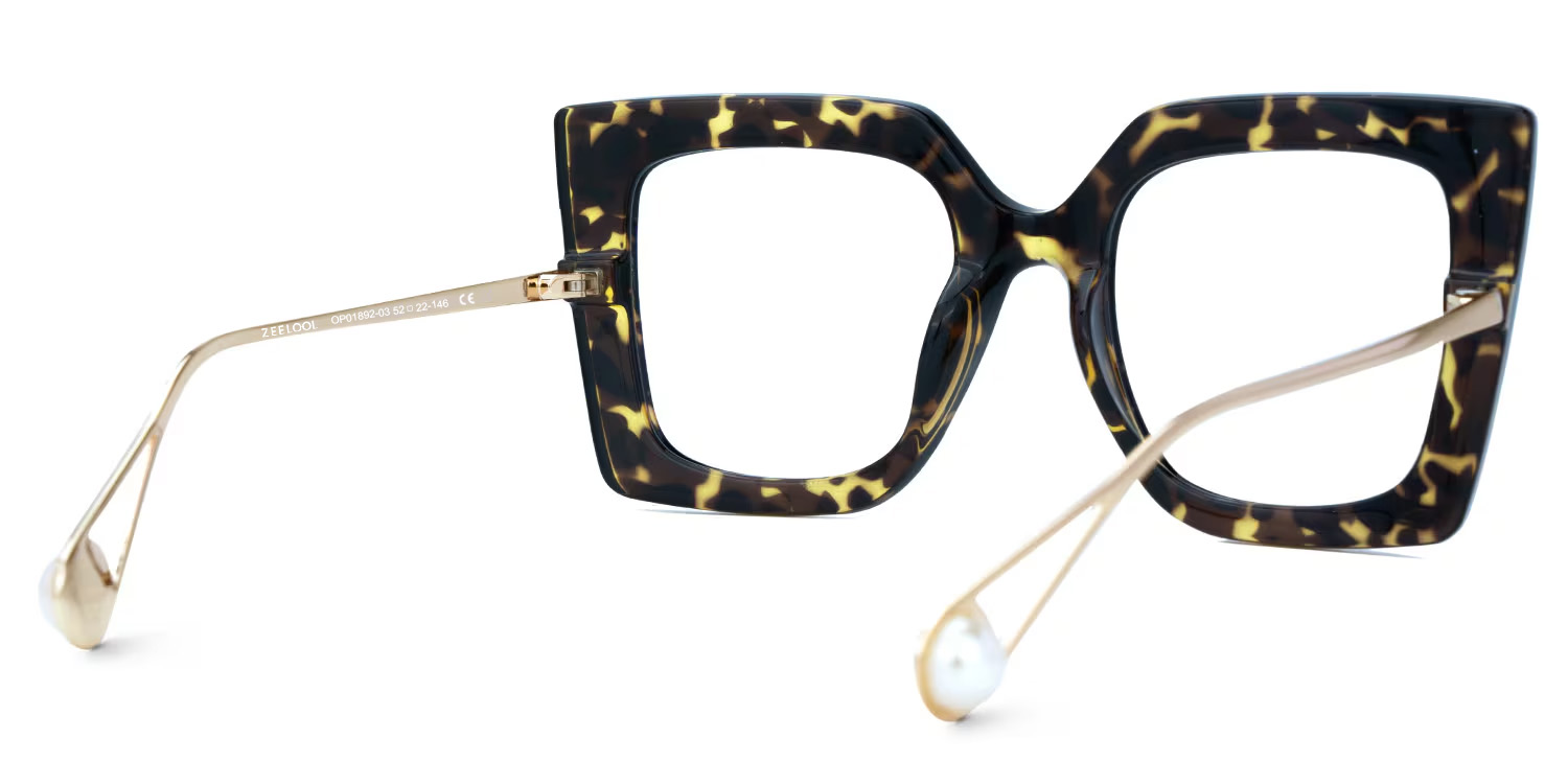 Qatar Square Tortoise-Gold Glasses3