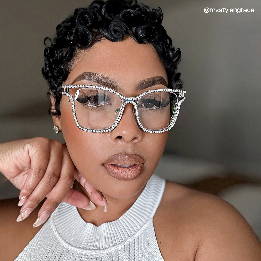 Shine Square Iridescent Glasses6