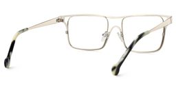 Nova Matte Gold Rectangle Glasses2